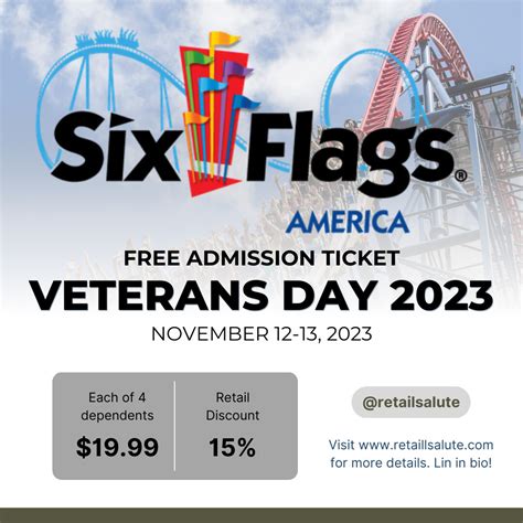 six flags veteran discount